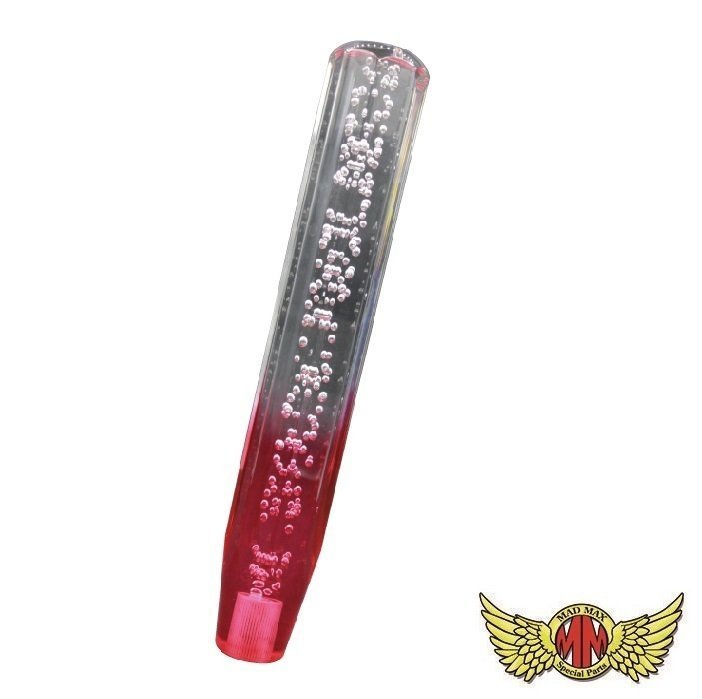 MADMAX トラック用品 クリスタル シフトノブ 泡 300mm クリア/レッド 12x1.25/変換アダプター付 10x1.25 8x1.25【送料800円】拍卖