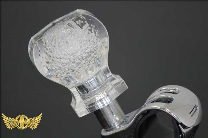 トラック用品 クリスタルバルーン バブル ベアリング式 ハンドルスピンナー クリア/エルフ キャンター デュトロ ダイナ【送料800円】拍卖