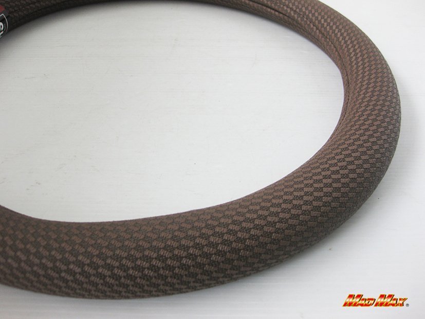 【送料800円】トラック用品 国産 ステッチなし スイートチョコ ブラウン ハンドルカバー 2HLサイズ/ステアリング拍卖