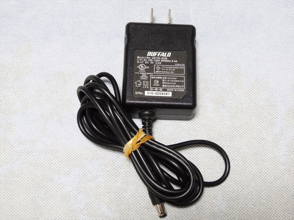 BUFFALO ACアダプター US118-0526 バッファロー エアーステーション WLI-TX4-G54HP 用 送料450円拍卖
