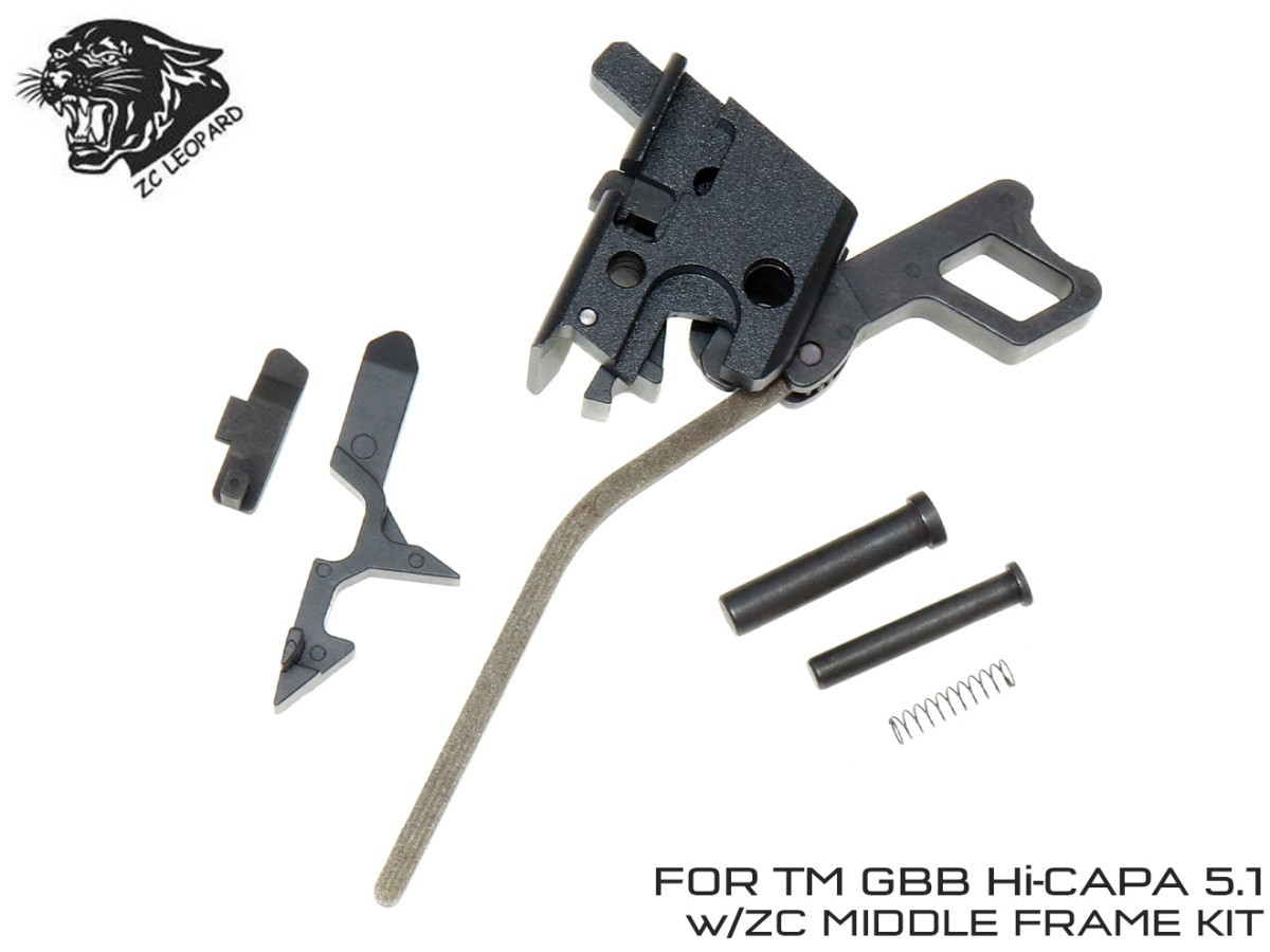 ZC-HCAP-009 ZC LEOPARD スチールハンマーセット w/ ZCミドルフレーム用ハウジング TM Hi-CAPA5.1拍卖