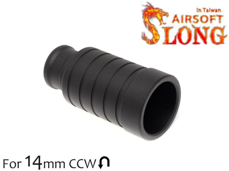 SL-00-80 SLONG AIRSOFT ファイアドラゴン フラッシュハイダー ライトグルーブ 14mm逆ネジ拍卖