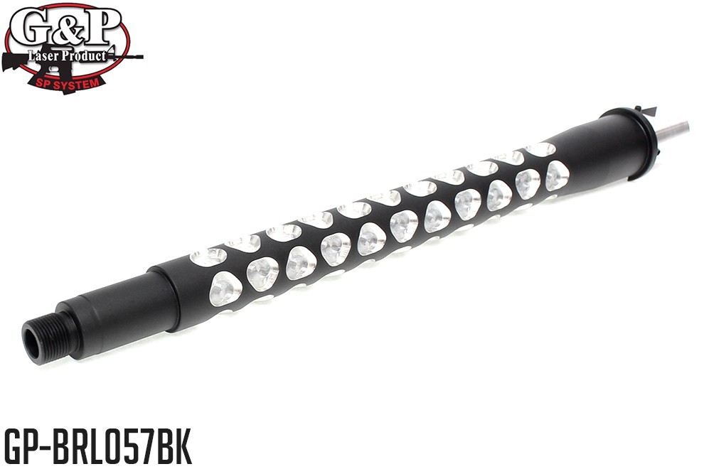 GP-BRL057BK G&P 11インチ トライアングルパターン テーパー アウターバレル CW/BK拍卖