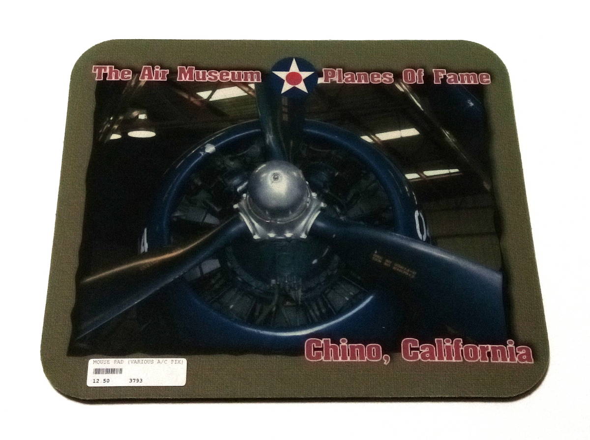 プレーンズ・オブ・フェイム航空博物館 マウスパッド ラバーマット 戦闘機 Planes of Fame The Air Museum Chino, California拍卖