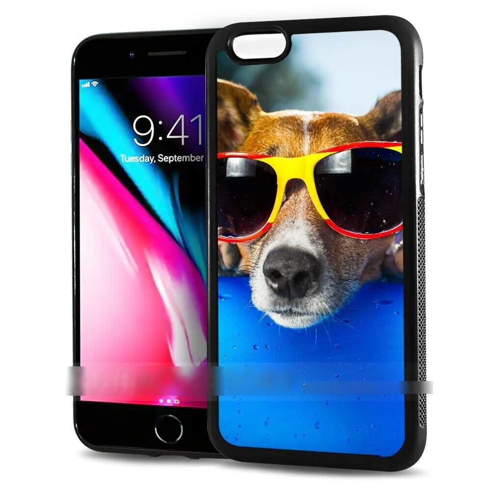 iPhone 14 Plus 14 Pro Max アイフォン プラス プロ マックス 犬 ドッグ サングラス スマホケース アートケース カバー拍卖