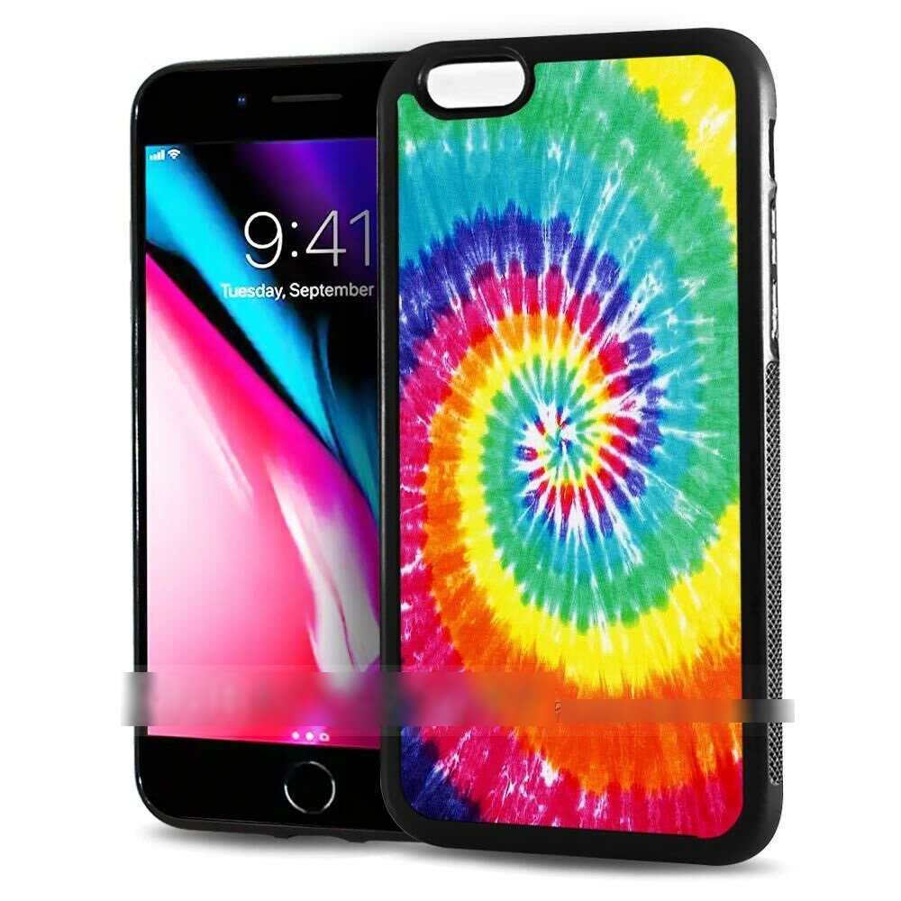 iPhone 14 Plus 14 Pro Max アイフォン プラス プロ マックス 虹色 レインボー タイダイ染め スマホケース アートケース カバー拍卖