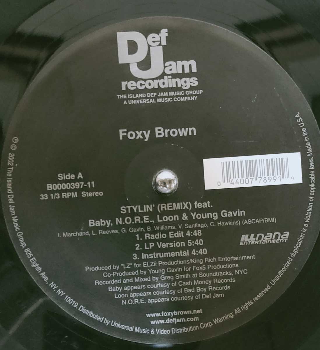 12inchレコード ■ FOXY BROWN / STYLIN拍卖