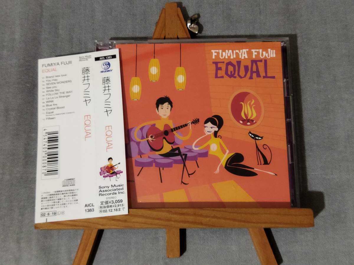 2905g 即決 中古CD 帯付き良品 藤井フミヤ 『Equal』 02年アルバム チェッカーズ 屋敷豪太 拍卖