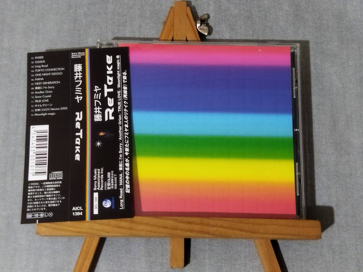 2905h 即決有 中古CD 帯付き 藤井フミヤ 『ReTake』 リテイク(再録音)ベストアルバム 02年作 チェッカーズ 屋敷豪太 GTS 山弦 拍卖