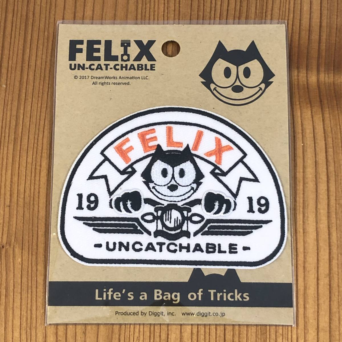 Felix Un-Cat-Chable フィリックス パッチ ヘッドライト バイク head light mooneyes ワッペン ムーンアイズ アイロン 110円発送可 eyes拍卖