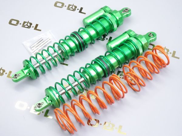 GPM製 TXM12170-B-G【グリーン TRAXXAS X-Maxx対応 アルミ製フロント/リア アジャスタブル スプリング ショック 検索7761/7764/7766/7765拍卖