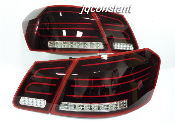 前期用 ベンツ W212 2009-2012y セダン 後期ルック ファイバーLEDテールランプ 左右4点セット拍卖