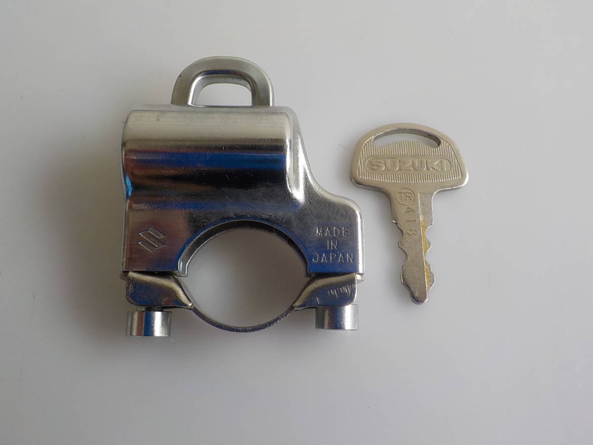 旧車 スズキ Sマーク入り 純正 ヘルメットホルダー 当時物 拍卖