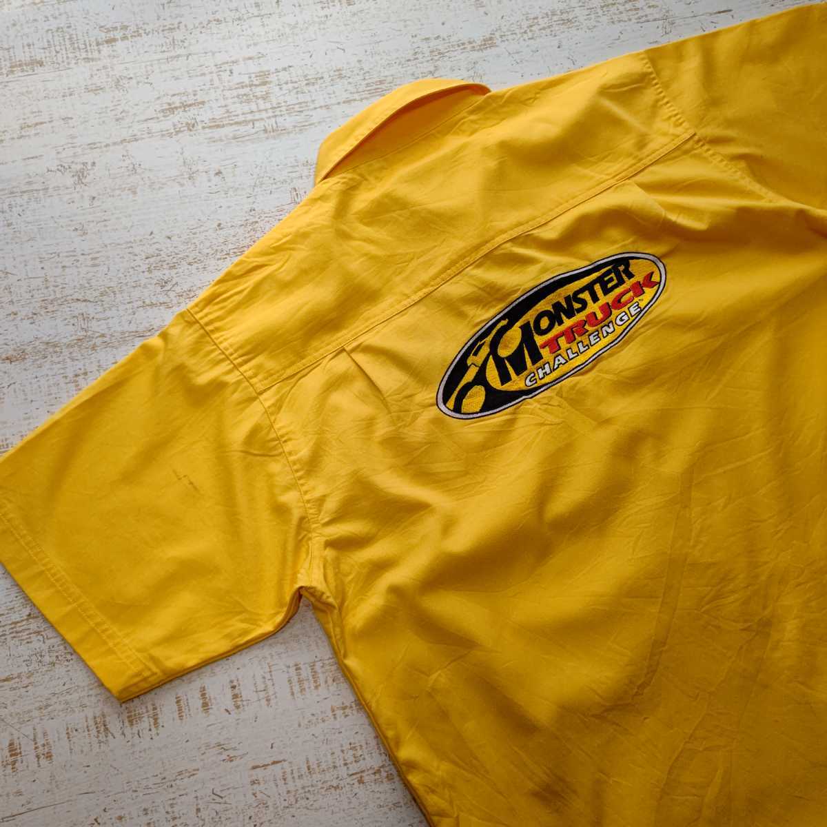 A680 Blue Generation シャツ 半袖 アメリカ 古着 XL MONSTER TRUCK CHALLENGE モンスター トラック チャレンジ バック 前 刺繍 4WD 2 激拍卖