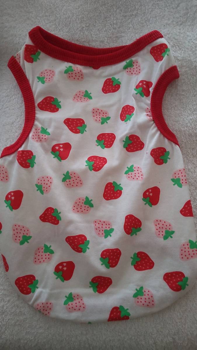 XL★いちご柄★タンクトップ拍卖