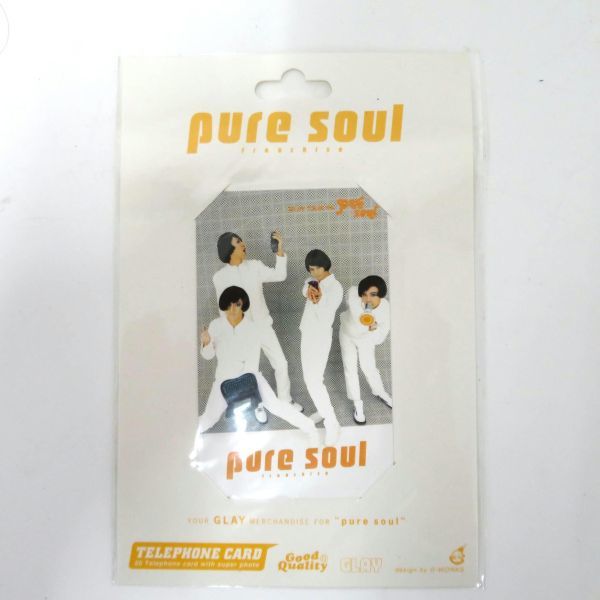 送料無料 未使用 テレホンカード 50度 GLAY グレイ pure soul ピュアソウル  拍卖