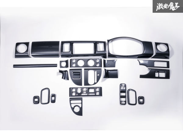 新品 WANGAN357 DA64W DA64V エブリィワゴン エブリィバン エブリー ワゴン バン カーボン インテリアパネル 純正パネルに貼り付けタイプ拍卖