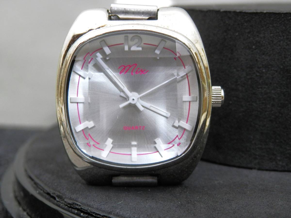 mix 5面カット風防 レディースクォーツ 約49g 稼働現状品 売り切り拍卖