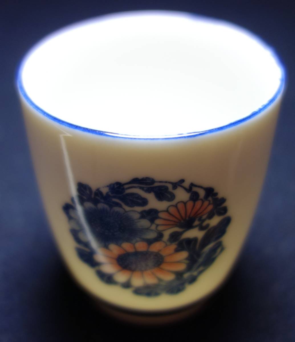 昭和の美 上品 煎茶器 菊図 高級印判 陶磁器研究拍卖