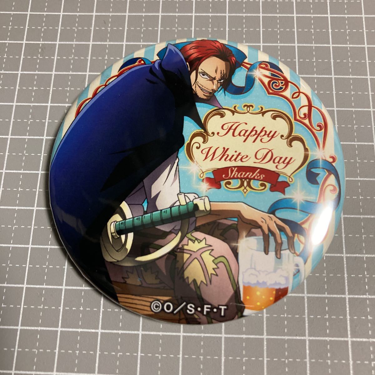 ワンピース 輩缶バッジ White Day シャンクス拍卖