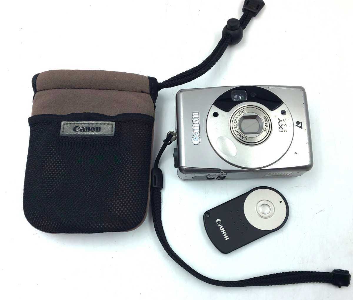 ジャンク☆キャノン フィルムカメラ IXY230 リモコン ポーチ付き☆ canon APSレンズシャッター式カメラ リモコン赤外線OK拍卖