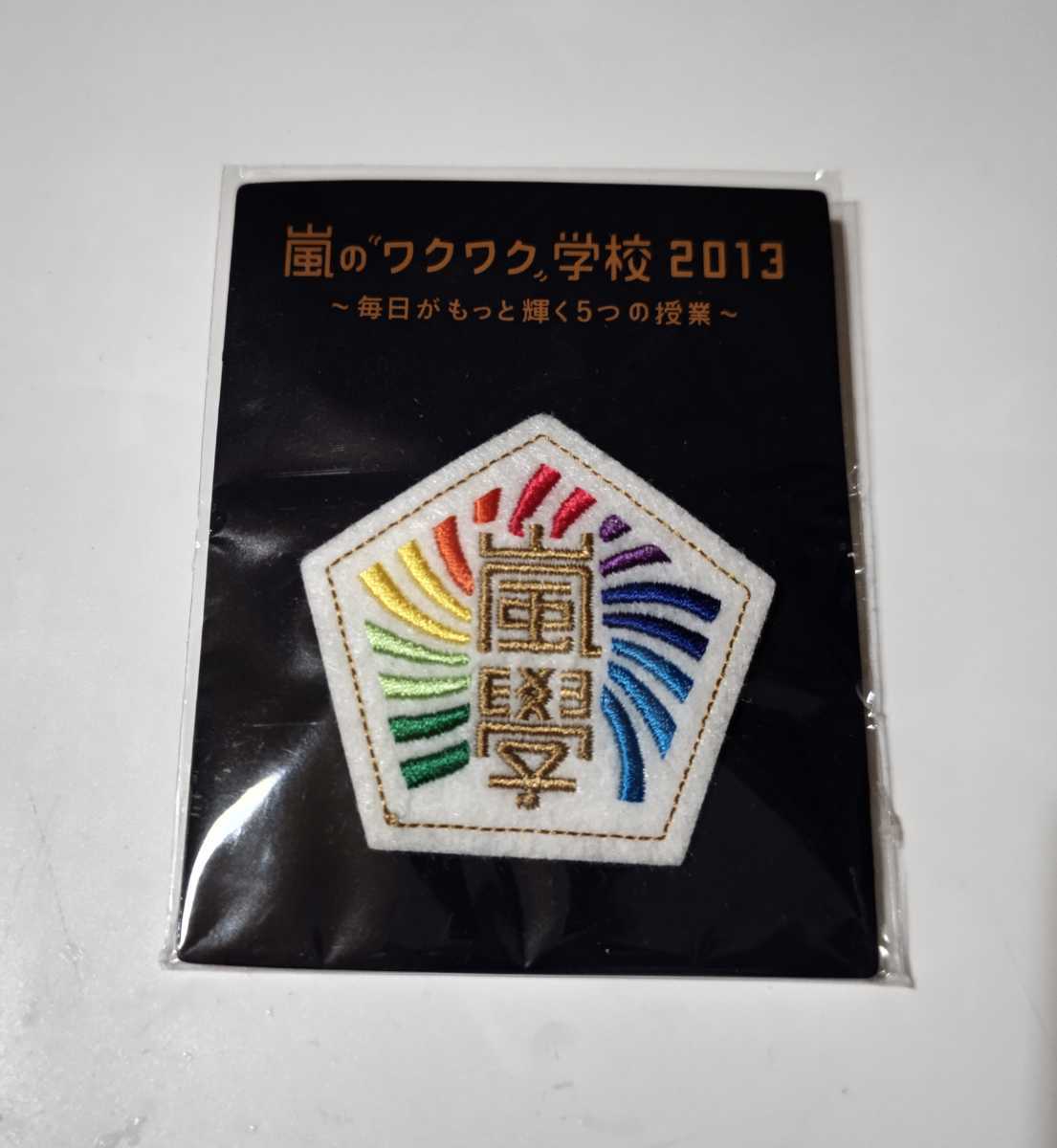 ARASHI 嵐 ワクワク学校 ’2013 ~毎日がもっと輝く5つの授業~大き目フェルトブローチ 未開封・新品 美品拍卖