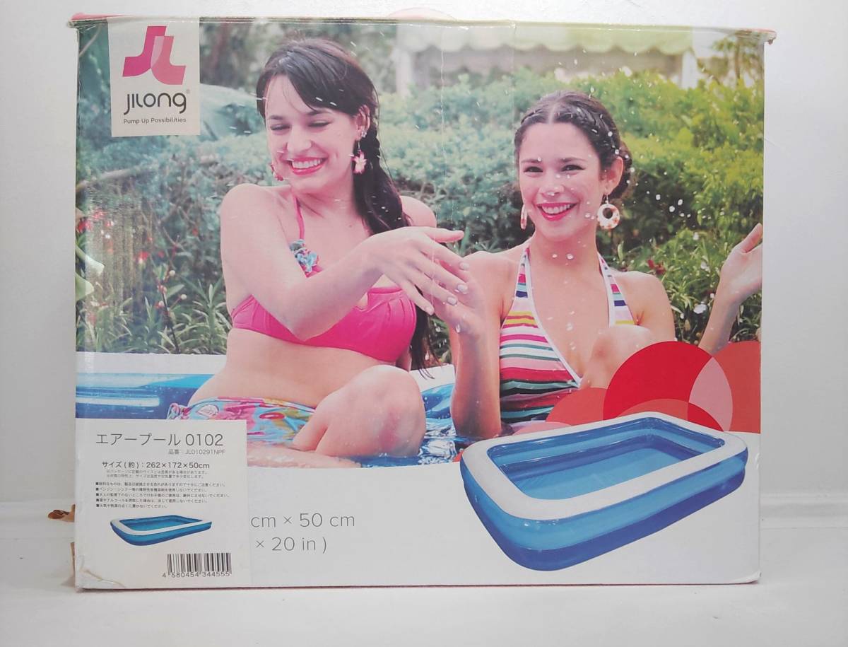 (G)エアープール  ジャイアントレクタングルプール JILONG 家庭用プール 水遊び ジーロン拍卖