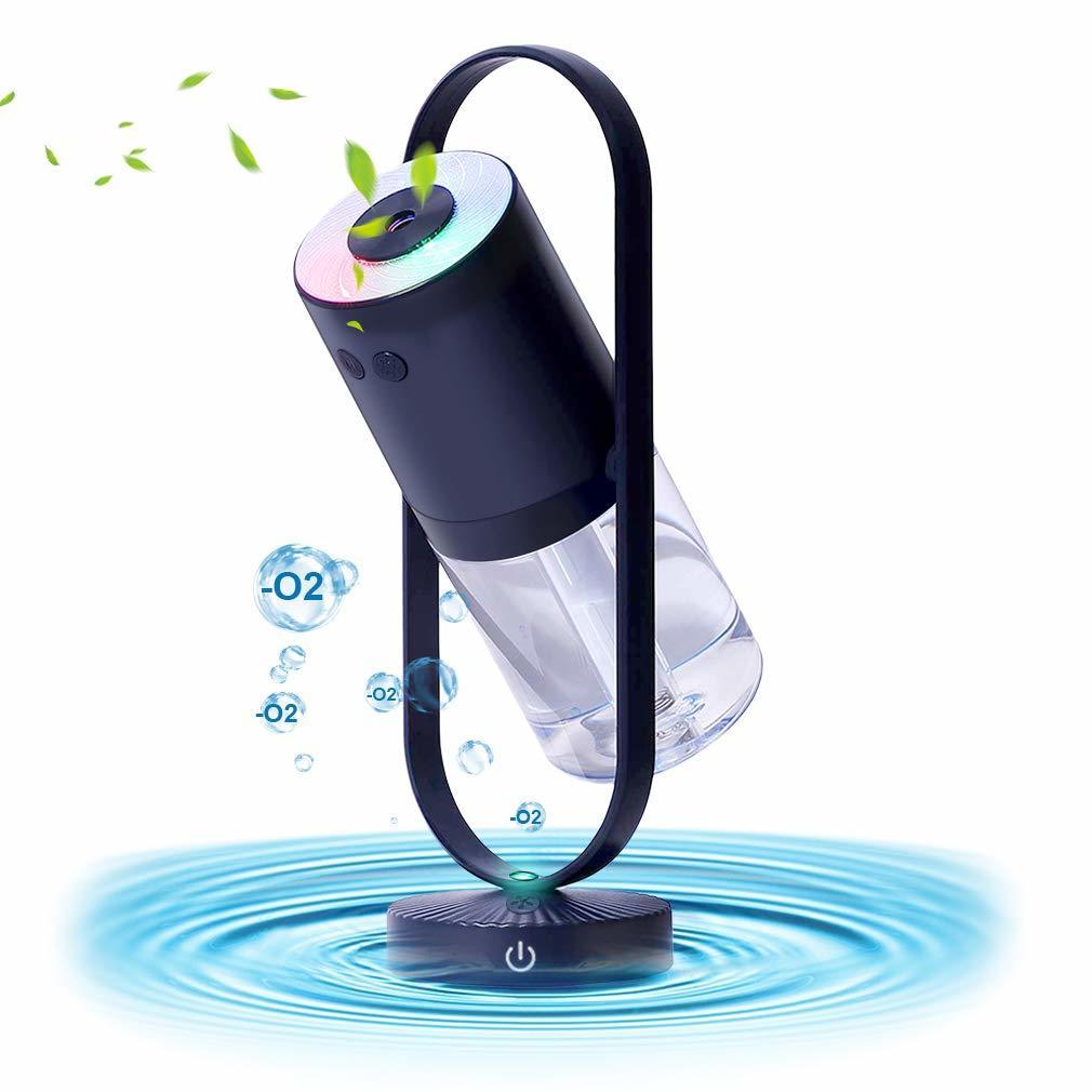 新品未使用送料無料Tabimono 超音波式卓上加湿器 イオン効果 空気浄化機 7色LEDライト ナイトライト 200ml 5/10時間 (ダークブルー)拍卖