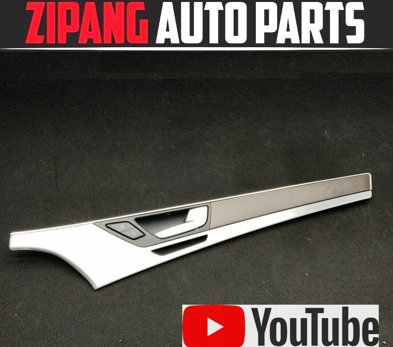 AU109 4H A8 TFSI クワトロ 後期 右フロント ドア トリム/内張り 木目/ウッド パネル ◆4H0 867 102 【動画有り】◎ ★即決★拍卖