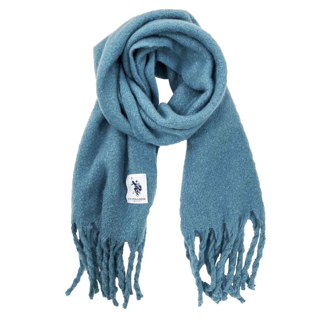 ストール 210x45cm U.S. POLO ASSN.(ユーエス ポロ アッスン)uspa-2010-325057 ブルー拍卖