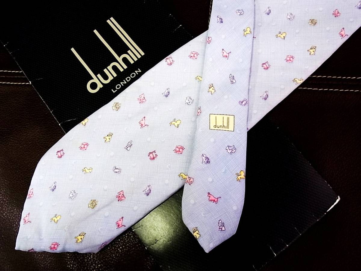 【在庫処分セール】5-6079z■【dunhill】ダンヒル【星座・さそり座】ネクタイ拍卖