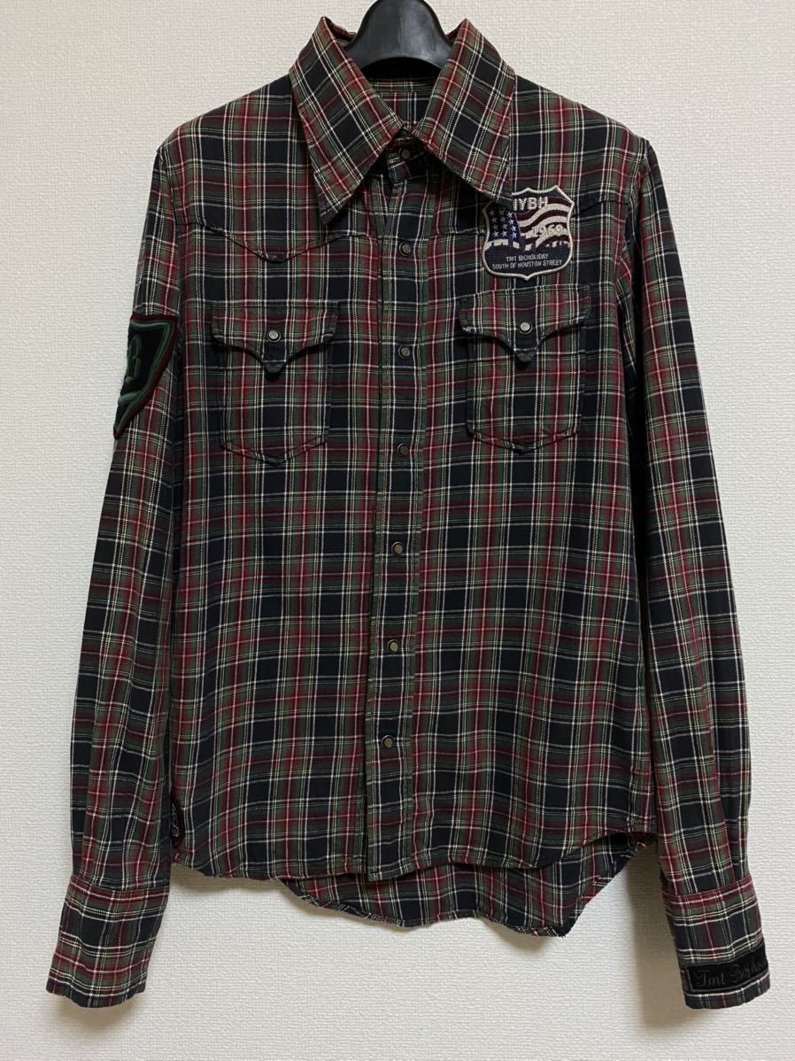 TMT / ティーエムティ チェック ウエスタンシャツ サイズS拍卖