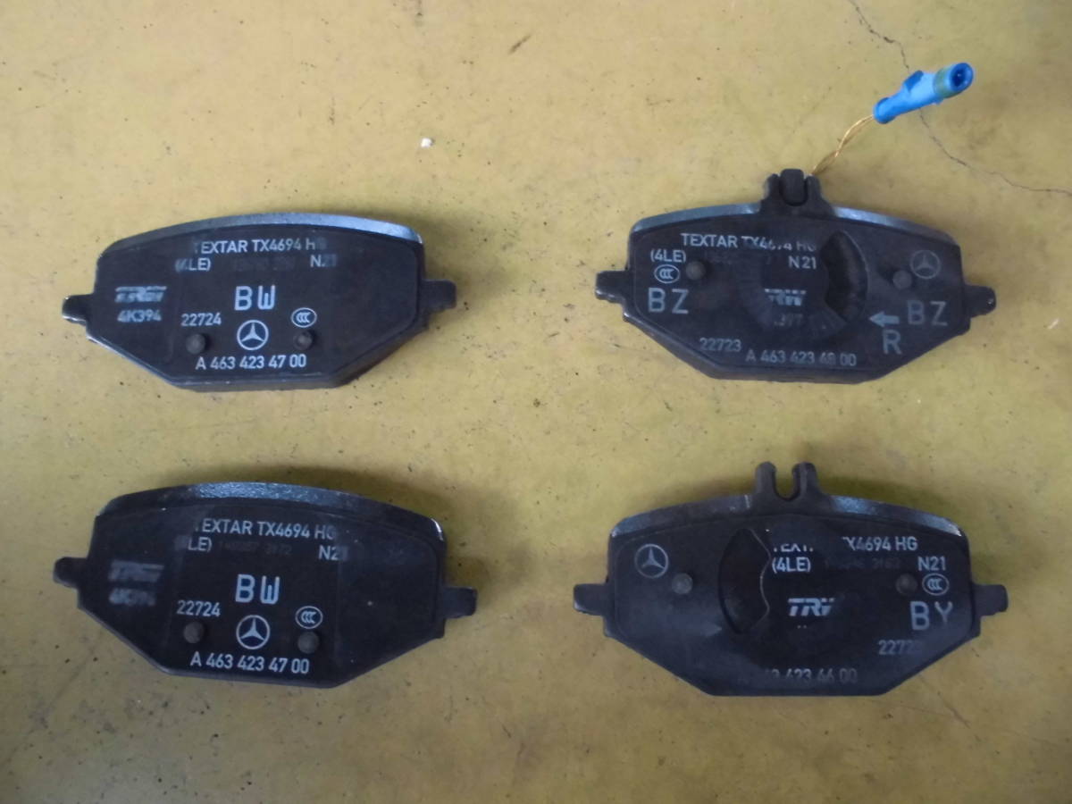 R4 メルセデス ベンツ G400d ゲレンデ 純正 リア ブレーキ パッド 新車外し品拍卖