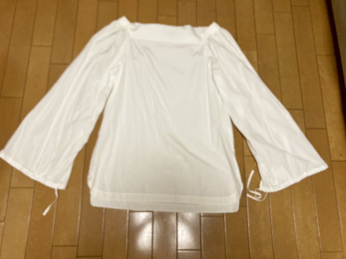 【美品】ドゥロワー Drawer オフショルダー ブラウス 38 ホワイト拍卖