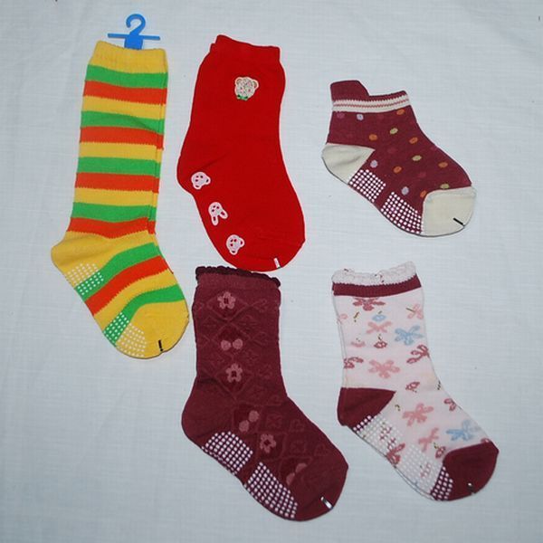 13/15cm ハイソックス1・クルーソックス4 靴下5足セット 綿混拍卖