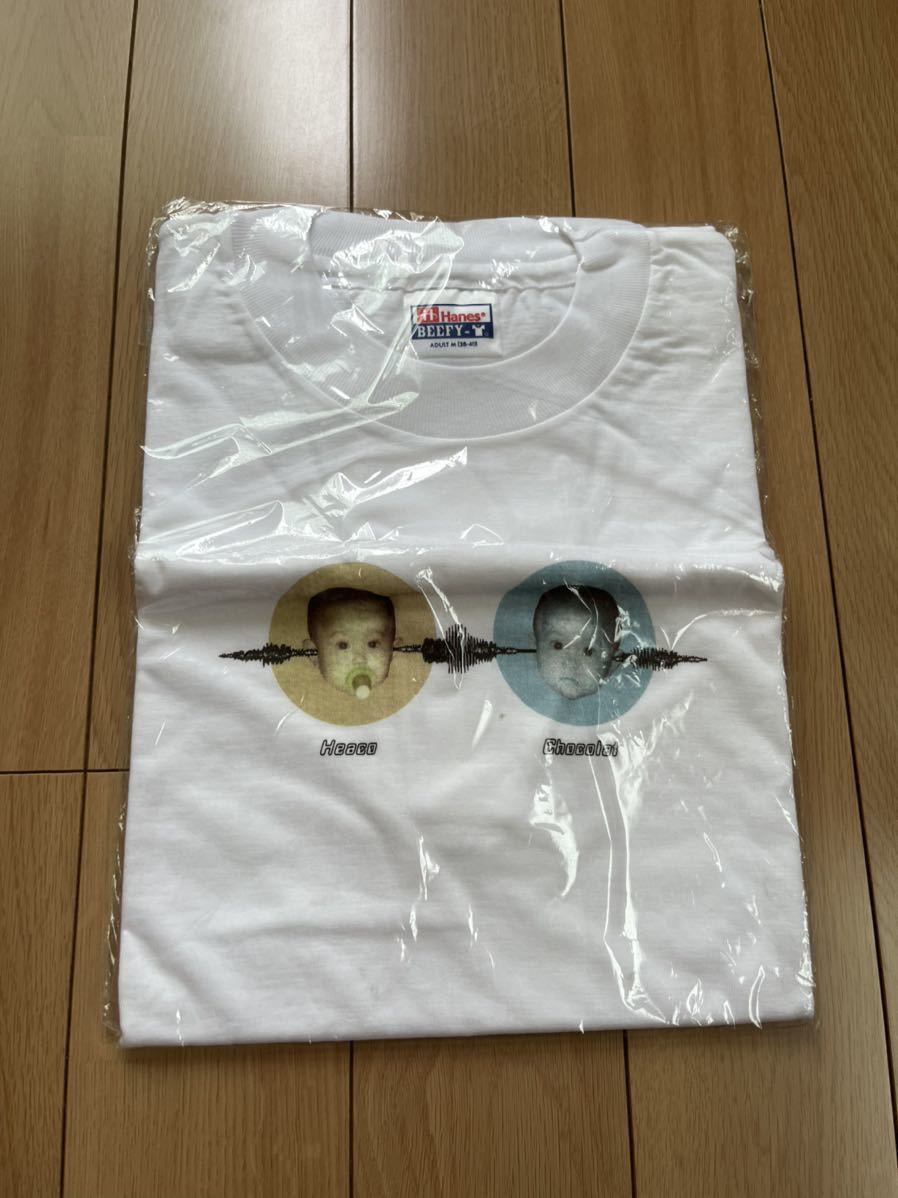 即決有送料無料公式ショコラヒーコ限定Chocolat×Heaco松野双子姉妹akitoTシャツ白youthL14-16新品未開封たまむすび武道館片寄明人拍卖