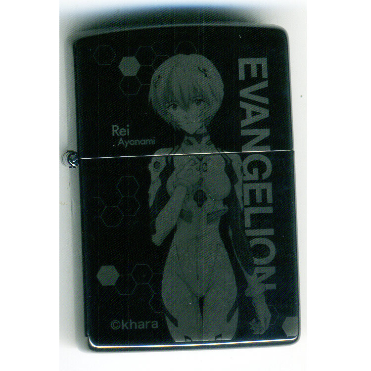 ジッポー エヴァンゲリオン エヴァンゲリヲン レイ ブラックチタンコート&ギフトボックスセット(オイル+フリント+BOX)/送料無料拍卖