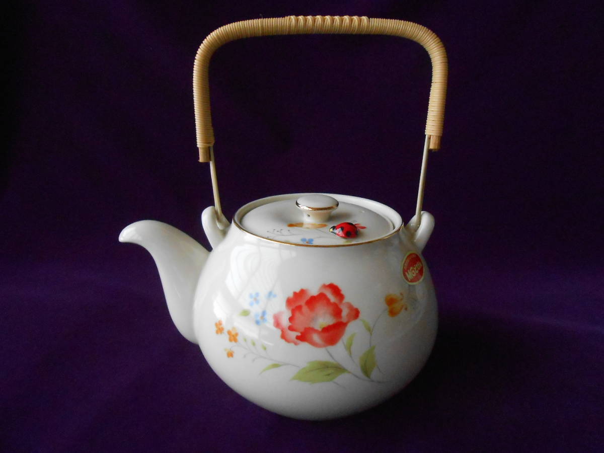 ツバサ! ☆コスモ土瓶☆ 未使用 急須 やかん 鉄瓶 紅茶 茶器 ポット てんとうむし ギフト拍卖