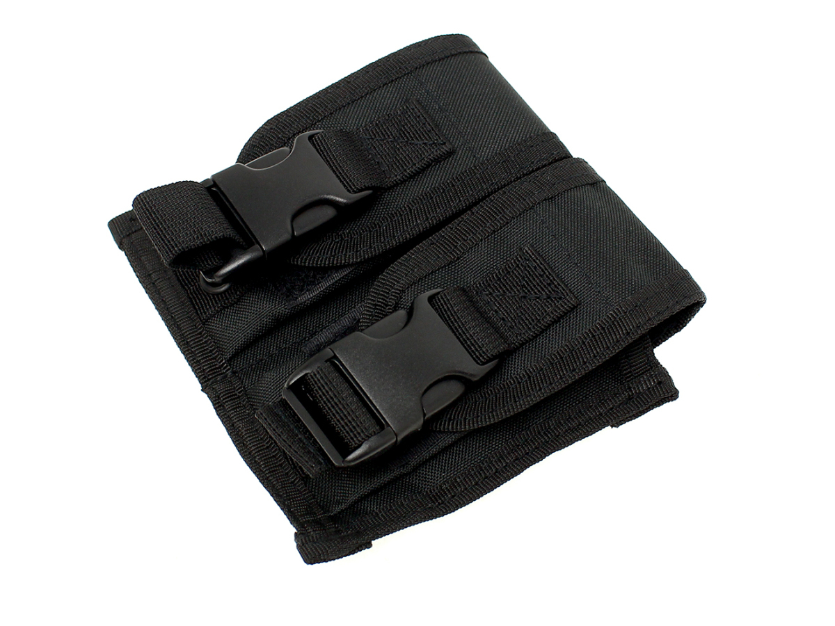 H7625B MILITARY-BASE(ミリタリーベース)ピストル ダブルマガジンポーチ/BK拍卖