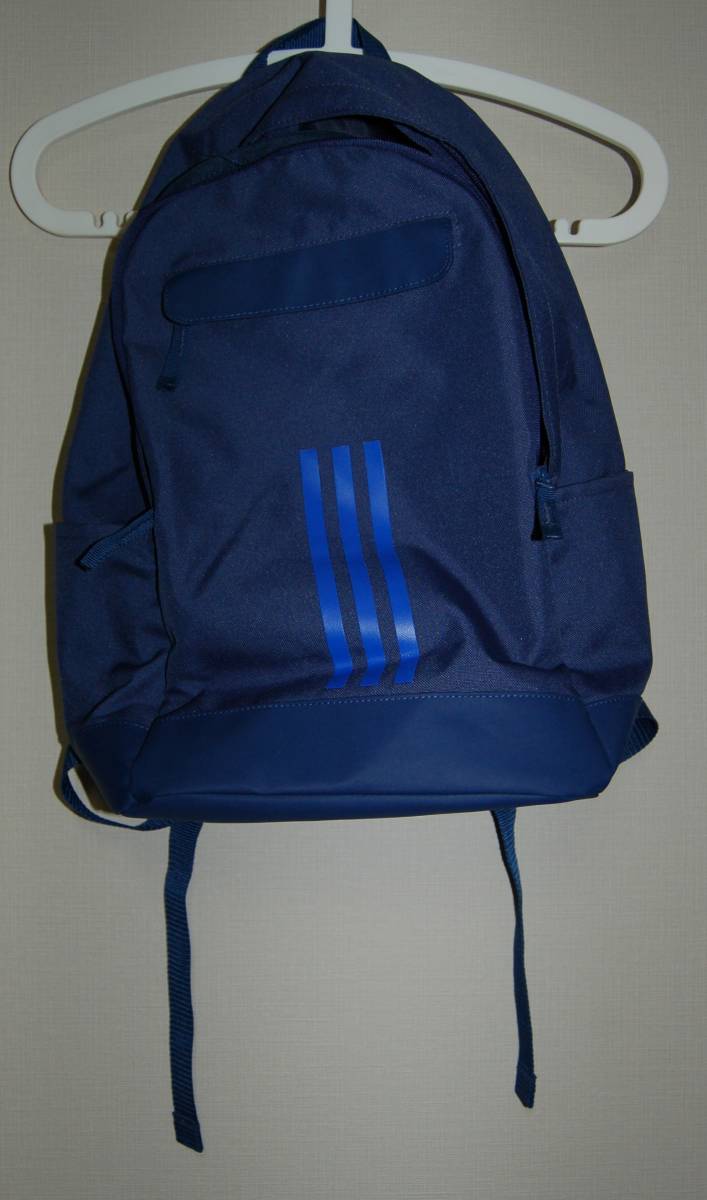 【美品】アディダス adidas クラシック バックパック スリーストライプス 22L ノートパソコン リュック バッグ スポーツ ブルー シンプル拍卖