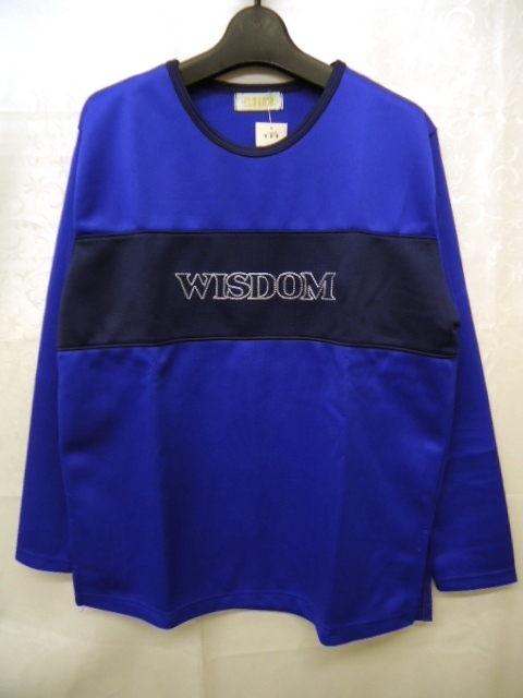 【KCM】tk-14★未使用品★レディース 長袖トレーナー ブルー×ネイビー サイズ L拍卖