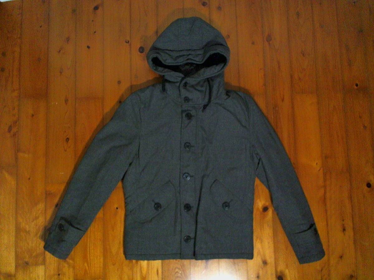 ☆微難有☆レイジブルー★RAGEBLUEN☆ジップアップ 中綿 パーカ ジャケット ジャンパー M グレー 灰色 アンカーボタン拍卖