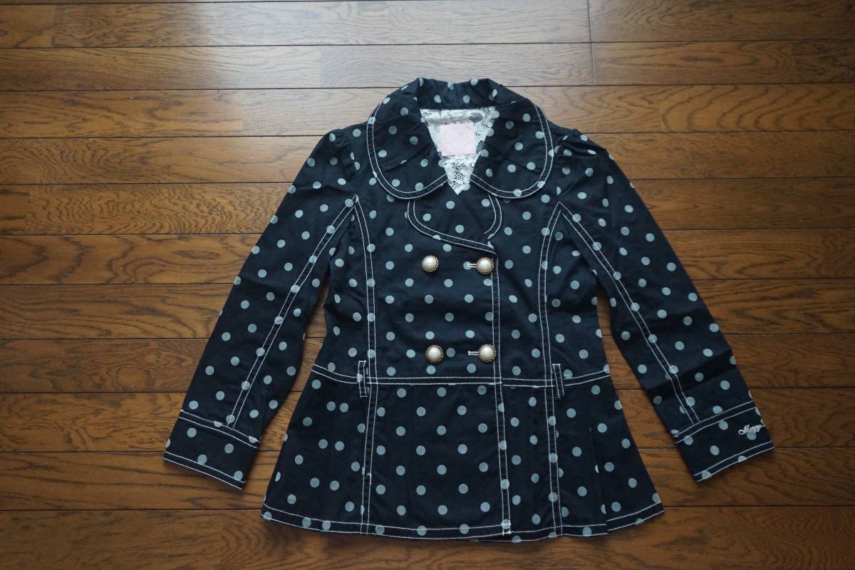 ◇ mezzo piano メゾピアノ ◇ ドット柄 コート ジャケット ◇ size 140 ( 11 ) 拍卖