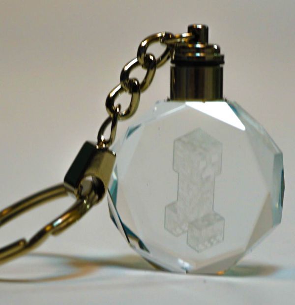 キーホルダー マインクラフト 光る クリスタル クリーパー LED グッズ キーリング おもちゃ拍卖