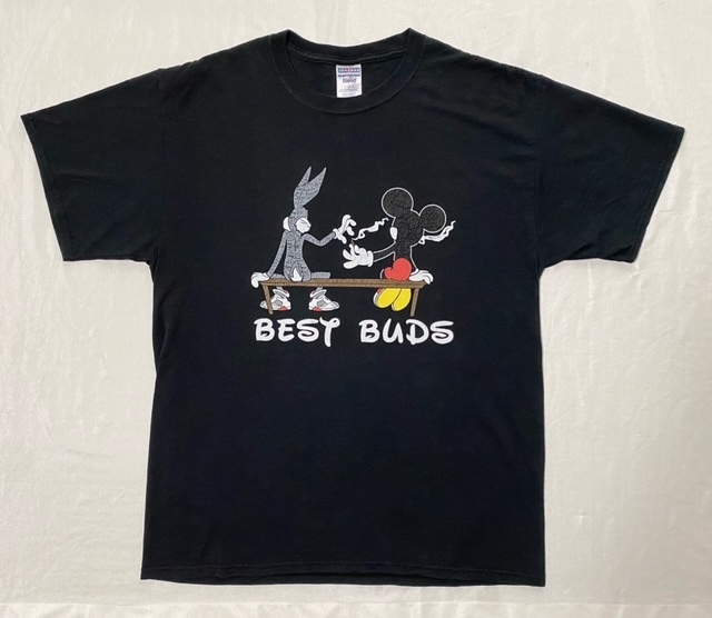 00s Tシャツ L ひび割れプリント拍卖