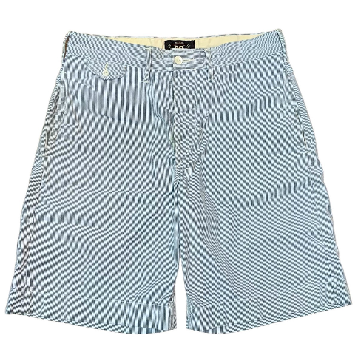良品、レア! RRL ダブルアールエル ストライプショーツ ブルー W28 POLO Ralph Lauren ポロ ラルフローレン USA アメリカ パンツ オールド拍卖