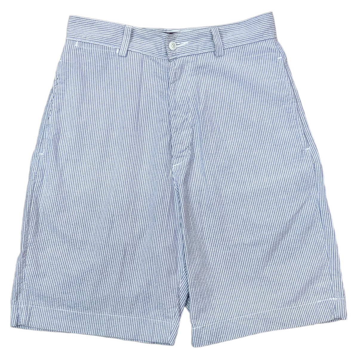 良品、ビンテージ、レア! RRL ダブルアールエル ストライプショーツ ブルー 1990年代USA製 3つ星タグ W28 POLO ポロ ラルフローレン拍卖