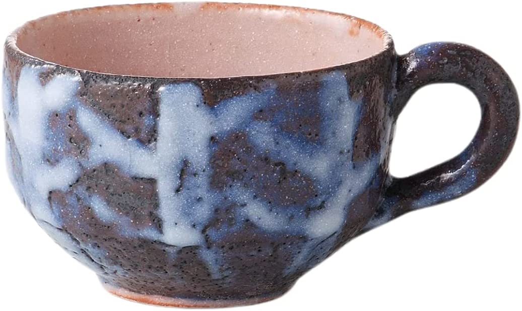 美濃焼! 荘山窯 ☆青志野 北の森スープカップ☆ V4007-2 新品 汲出 茶器 スープ皿 ギフト拍卖