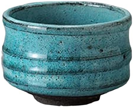 茶道具! ☆土物ブルー抹茶碗☆ V4045-1 新品 茶器 湯呑 抹茶 ギフト拍卖