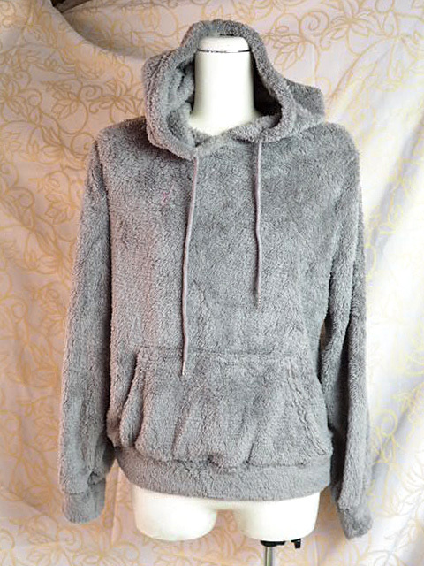 新品未使用 SHEIN シーイン ふゎふゎパーカー/グレー/S・220922AM拍卖